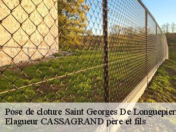 Pose de cloture  saint-georges-de-longuepierr-17470 Elagueur CASSAGRAND père et fils