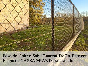 Pose de cloture  saint-laurent-de-la-barriere-17380 Elagueur CASSAGRAND père et fils